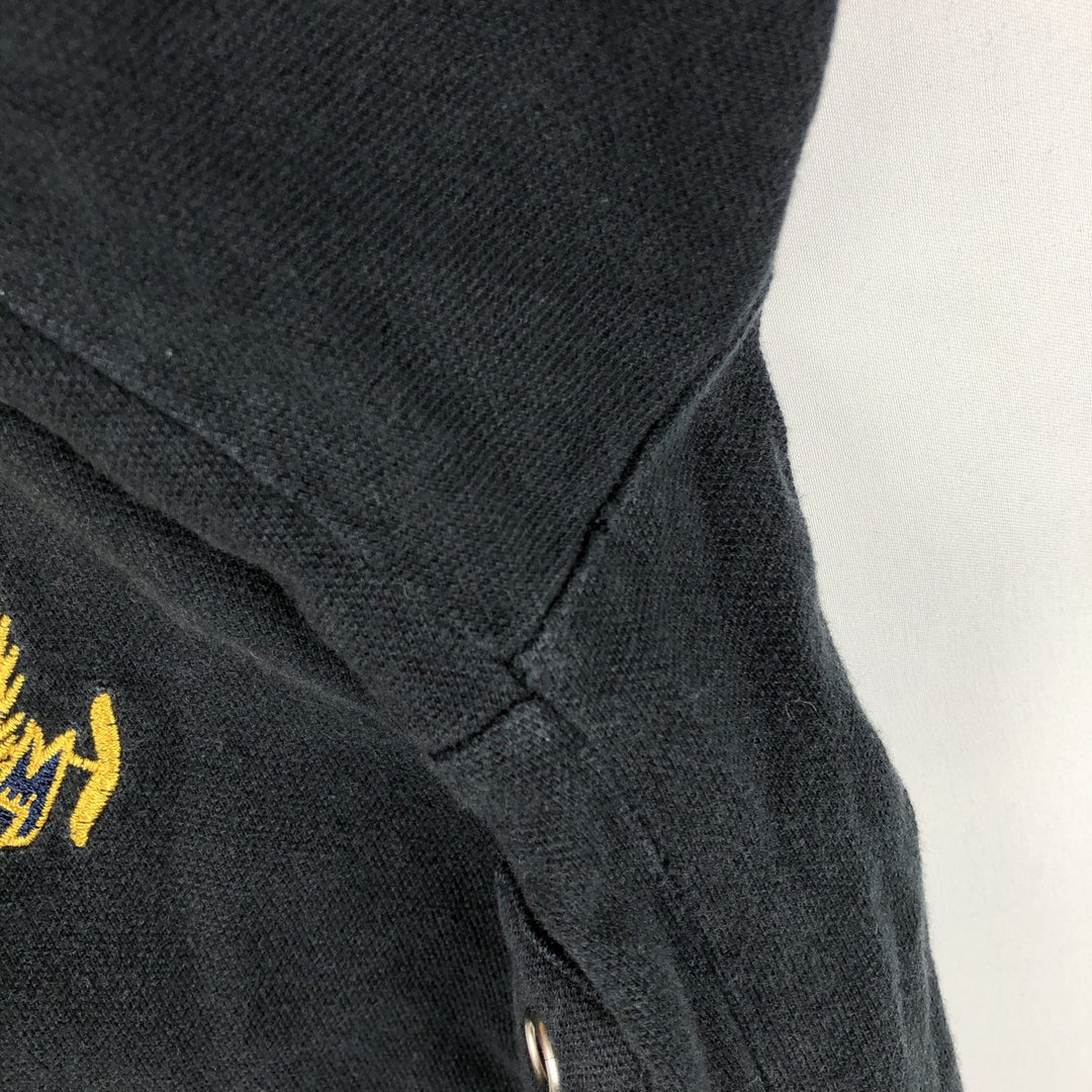 Ralph Lauren POLO by Ralph Lauren CUSTOM FIT Double Pony Short Sleeve Polo Shirt Men's L size unclear black type Vintage Second Hand