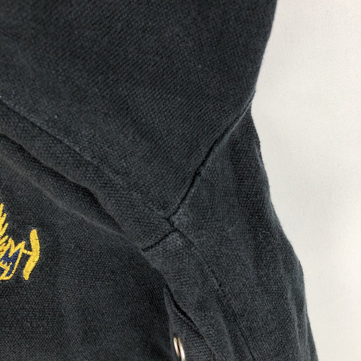 Ralph Lauren POLO by Ralph Lauren CUSTOM FIT Double Pony Short Sleeve Polo Shirt Men's L size unclear black type Vintage Second Hand