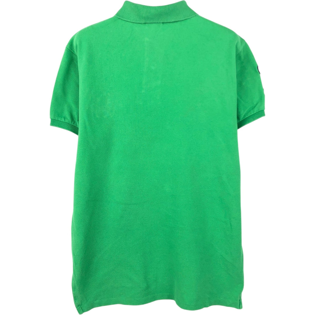 Ralph Lauren POLO by Ralph Lauren CUSTOM FIT Double Pony Short-Sleeve Polo Shirt (Men's Size S) cotton green type Vintage Second Hand