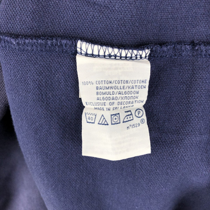 Ralph Lauren POLO by Ralph Lauren Double Pony Short Sleeve Polo Shirt Men's Size L cotton navy blue type Vintage Second Hand
