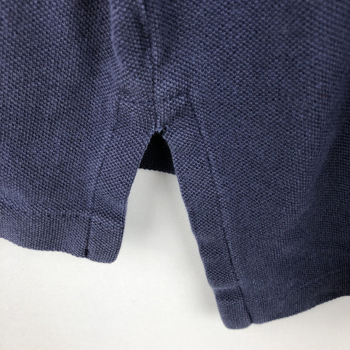 Ralph Lauren POLO by Ralph Lauren Double Pony Short Sleeve Polo Shirt Men's Size L cotton navy blue type Vintage Second Hand