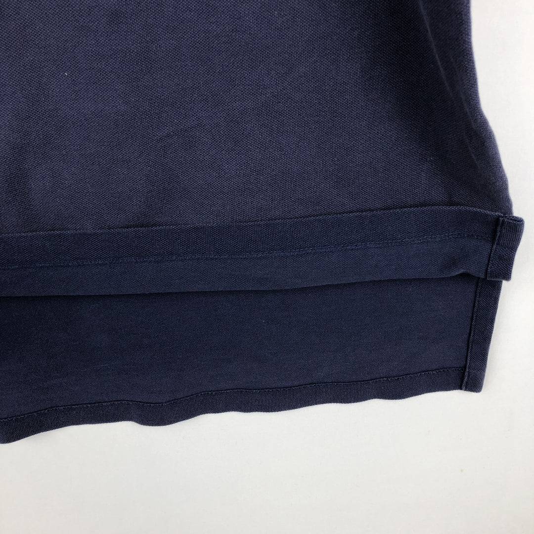 Ralph Lauren POLO by Ralph Lauren Double Pony Short Sleeve Polo Shirt Men's Size L cotton navy blue type Vintage Second Hand