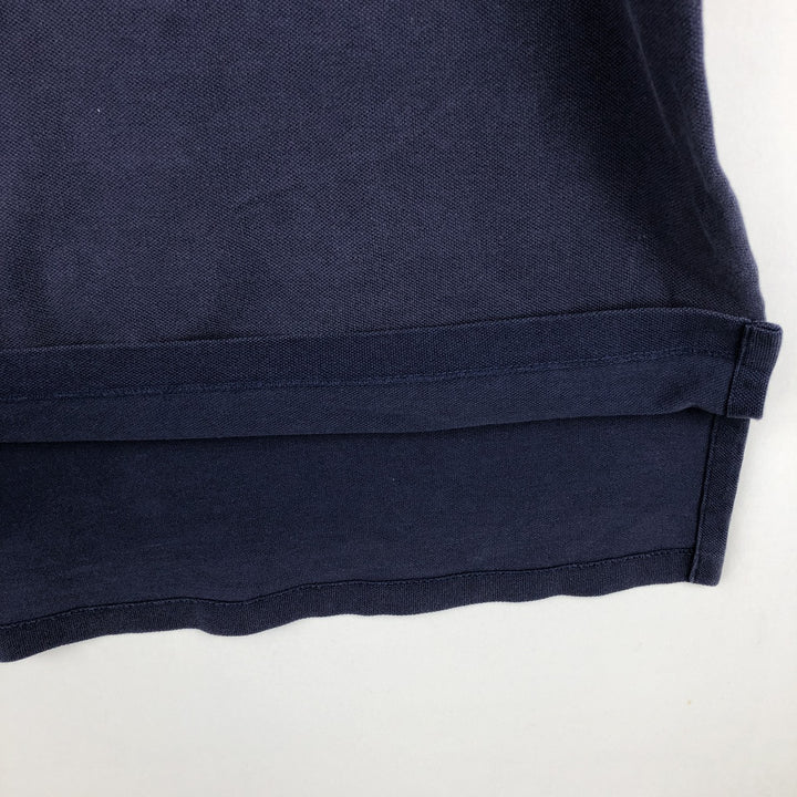 Ralph Lauren POLO by Ralph Lauren Double Pony Short Sleeve Polo Shirt Men's Size L cotton navy blue type Vintage Second Hand