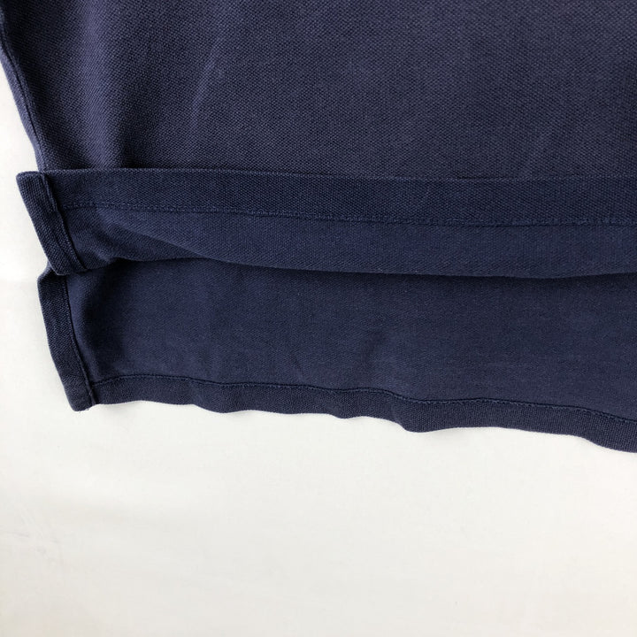 Ralph Lauren POLO by Ralph Lauren Double Pony Short Sleeve Polo Shirt Men's Size L cotton navy blue type Vintage Second Hand