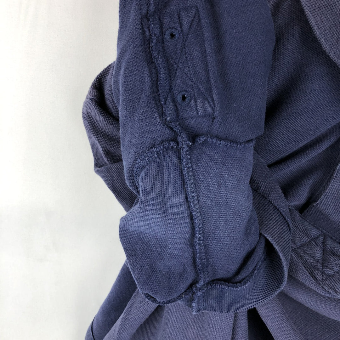Ralph Lauren POLO by Ralph Lauren Double Pony Short Sleeve Polo Shirt Men's Size L cotton navy blue type Vintage Second Hand