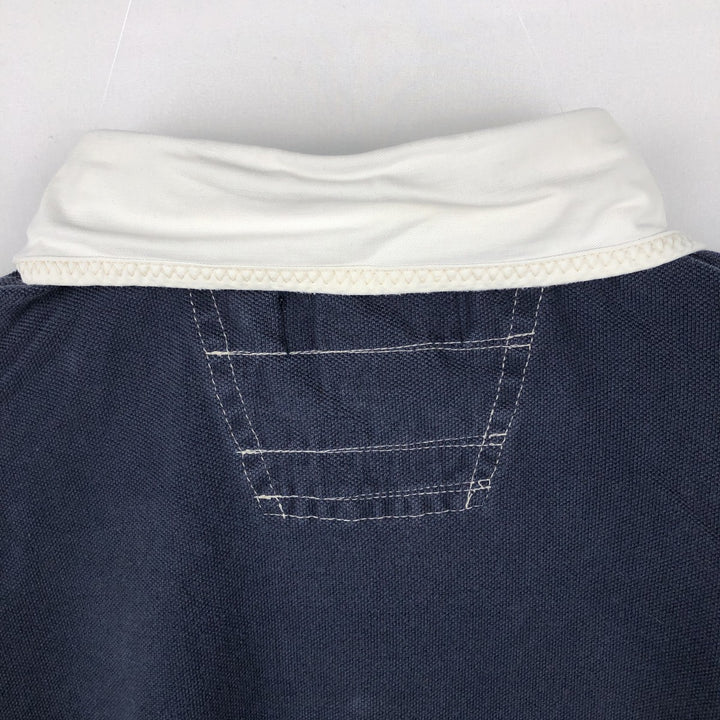 Ralph Lauren POLO by Ralph Lauren CUSTOM FIT Big Pony Short Sleeve Rugby Shirt Men's XL cotton navy blue type Vintage Second Hand