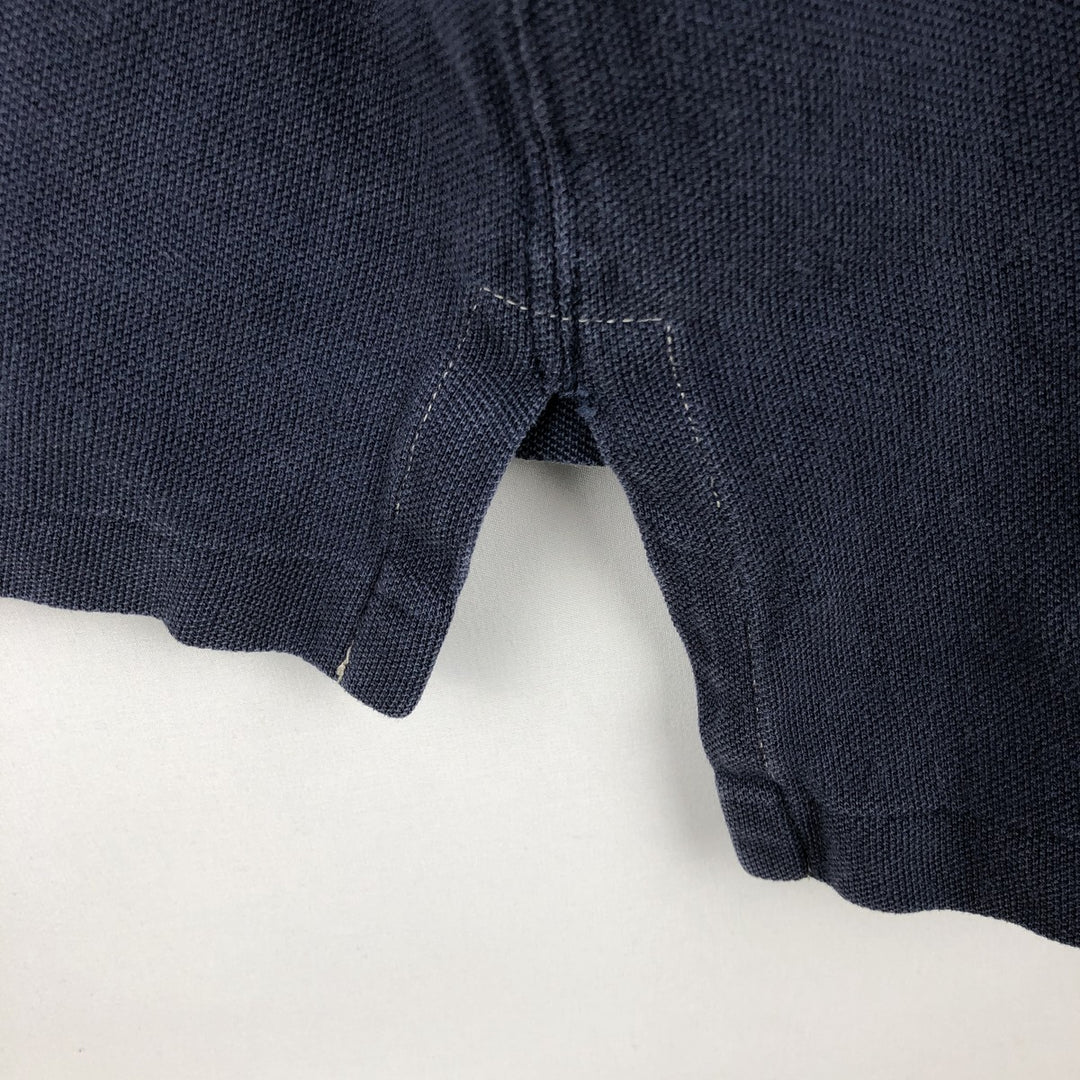 Ralph Lauren POLO by Ralph Lauren CUSTOM FIT Big Pony Short Sleeve Rugby Shirt Men's XL cotton navy blue type Vintage Second Hand