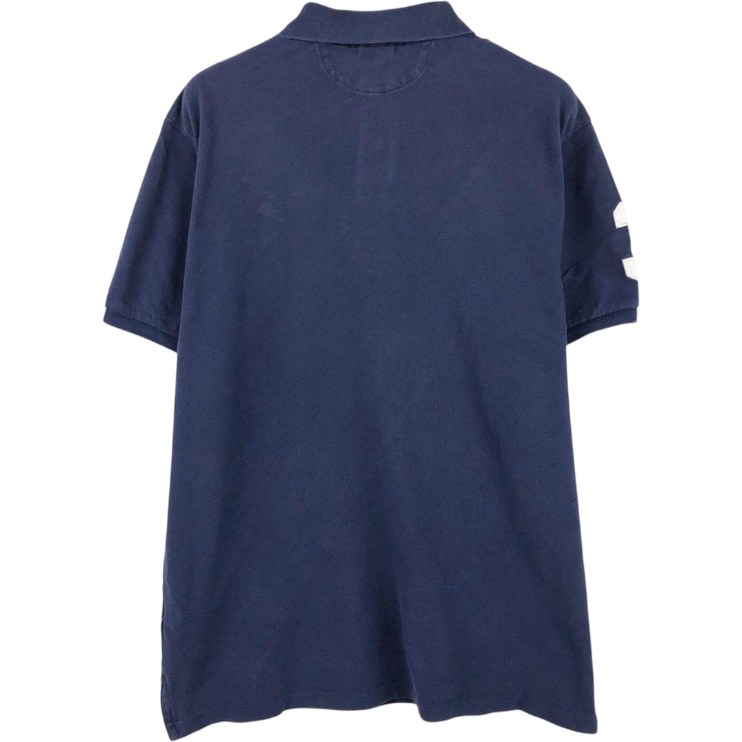 Ralph Lauren POLO by Ralph Lauren CUSTOM FIT Big Pony Short Sleeve Rugby Shirt Men's XL cotton navy blue type Vintage Second Hand
