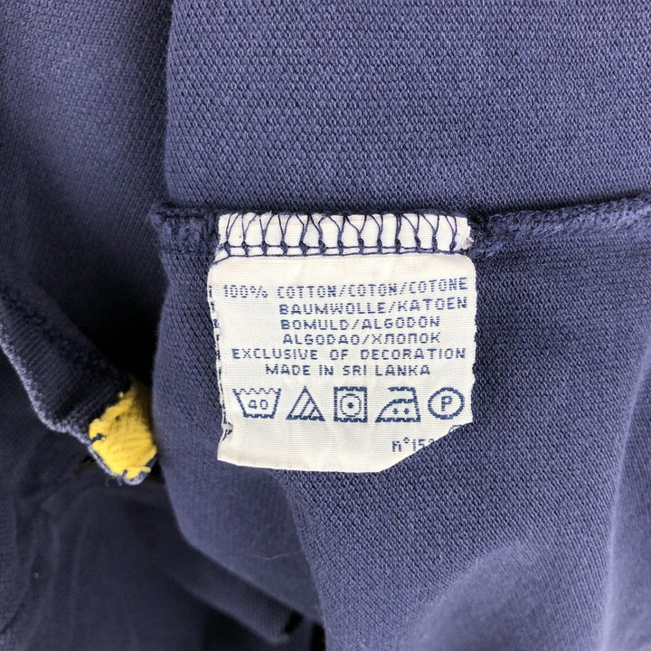 Ralph Lauren POLO by Ralph Lauren CUSTOM FIT Big Pony Short Sleeve Rugby Shirt Men's XL cotton navy blue type Vintage Second Hand