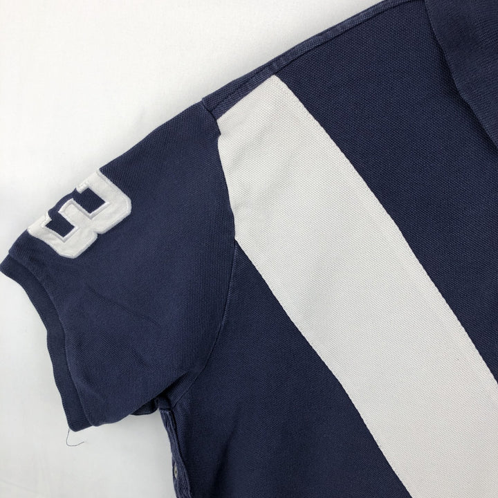 Ralph Lauren POLO by Ralph Lauren CUSTOM FIT Big Pony Short Sleeve Rugby Shirt Men's XL cotton navy blue type Vintage Second Hand