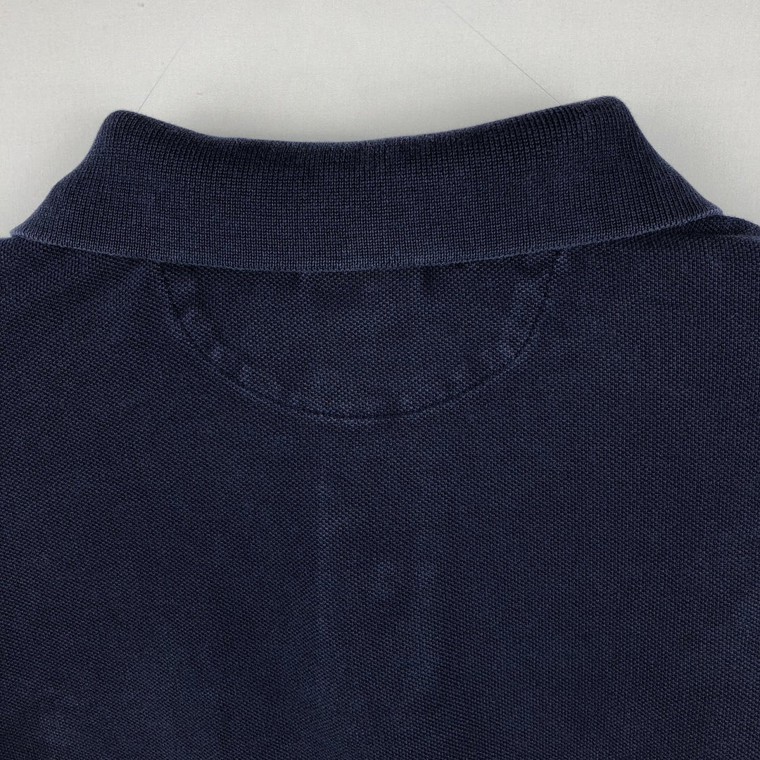 Ralph Lauren POLO by Ralph Lauren CUSTOM FIT Big Pony Short Sleeve Rugby Shirt Men's XL cotton navy blue type Vintage Second Hand