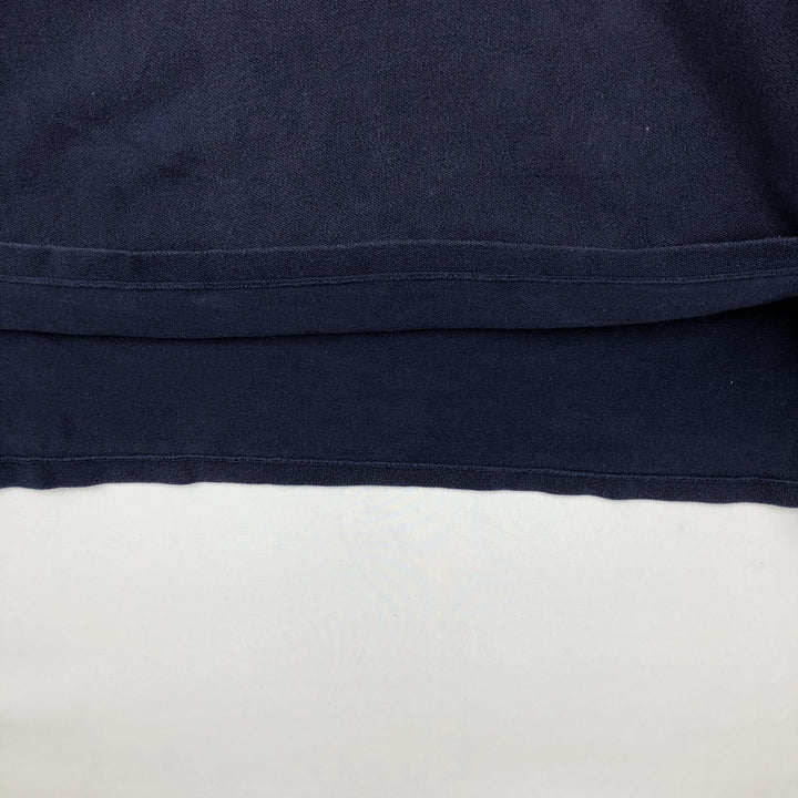 Ralph Lauren POLO RALPH LAUREN CUSTOM FIT Triple Pony Short-Sleeve Polo Shirt, Men's Size L (Equivalent), Faded cotton navy blue type Vintage Second Hand