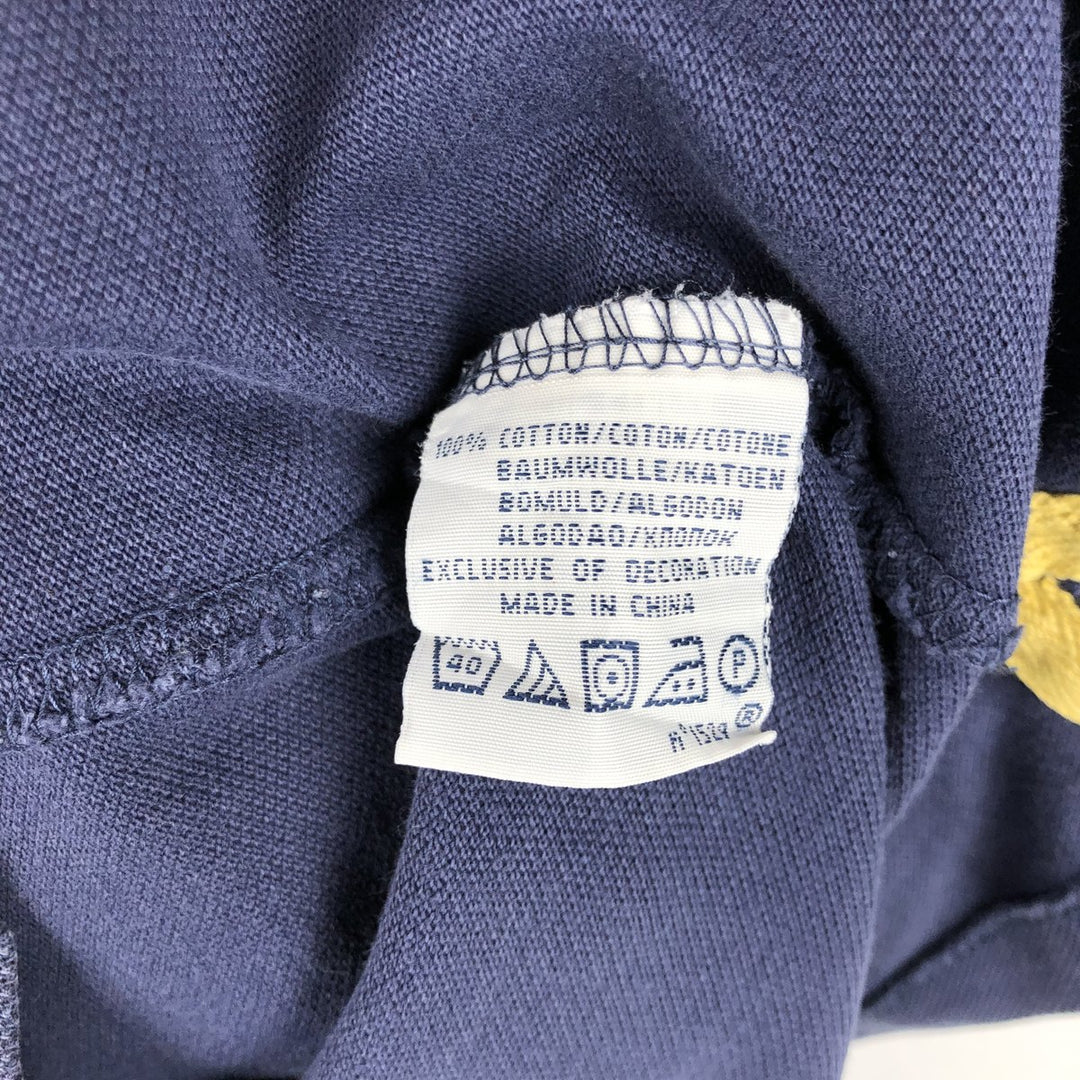 Ralph Lauren POLO by Ralph Lauren SLIM FIT Big Pony Short-Sleeve Polo Shirt (Men's Size L equivalent) cotton navy blue type Vintage Second Hand