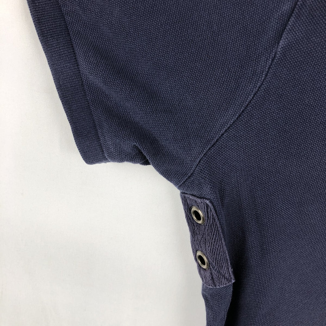 Ralph Lauren POLO by Ralph Lauren SLIM FIT Big Pony Short-Sleeve Polo Shirt (Men's Size L equivalent) cotton navy blue type Vintage Second Hand