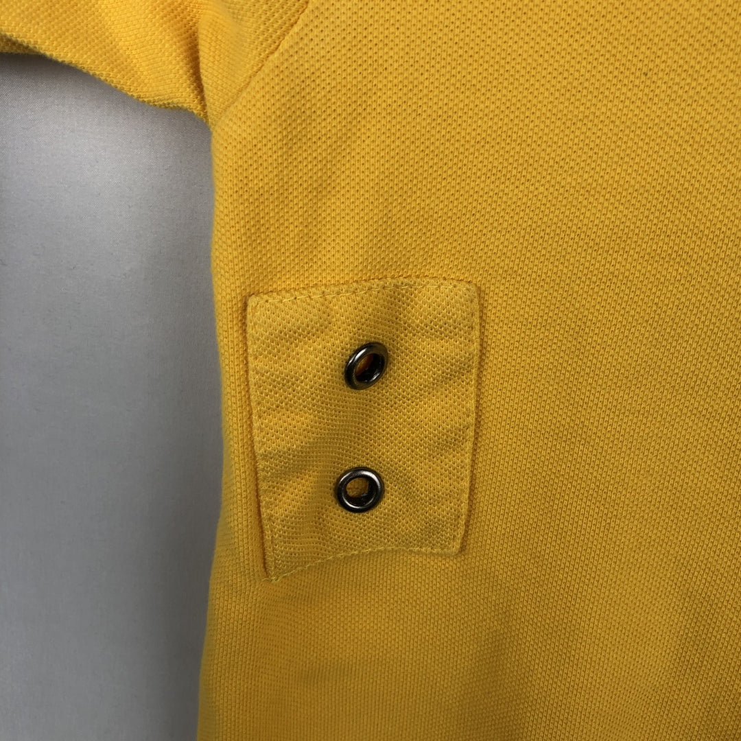 Ralph Lauren POLO by Ralph Lauren CUSTOM FIT Big Pony Short-Sleeve Rugby Shirt, Men's Size M (approx.) cotton yellow type Vintage Second Hand
