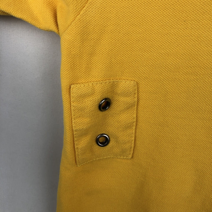 Ralph Lauren POLO by Ralph Lauren CUSTOM FIT Big Pony Short-Sleeve Rugby Shirt, Men's Size M (approx.) cotton yellow type Vintage Second Hand