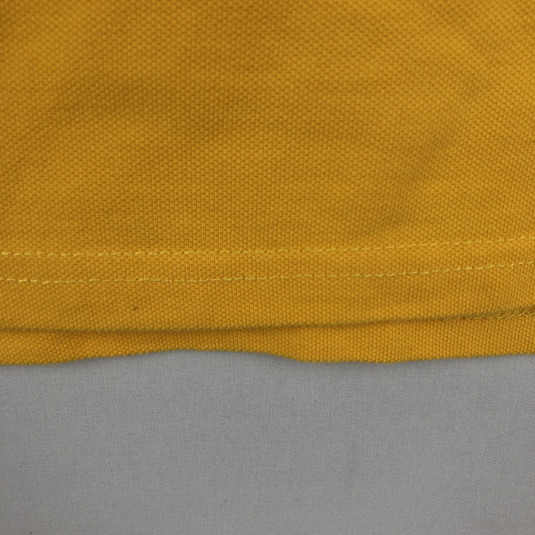 Ralph Lauren POLO by Ralph Lauren CUSTOM FIT Big Pony Short-Sleeve Rugby Shirt, Men's Size M (approx.) cotton yellow type Vintage Second Hand