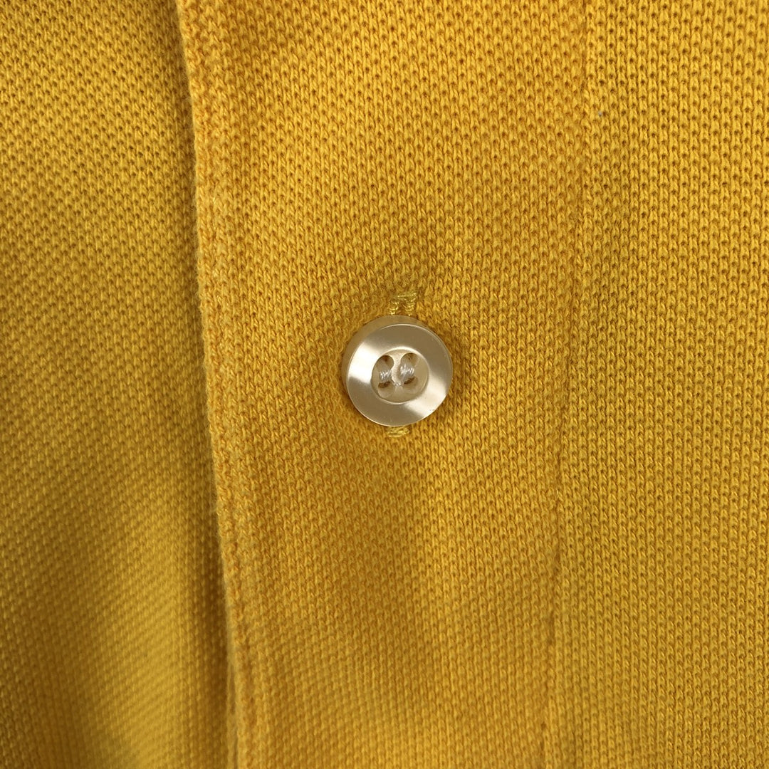 Ralph Lauren POLO by Ralph Lauren CUSTOM FIT Big Pony Short-Sleeve Rugby Shirt, Men's Size M (approx.) cotton yellow type Vintage Second Hand