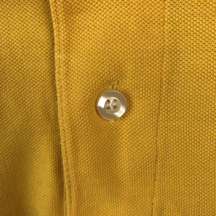 Ralph Lauren POLO by Ralph Lauren CUSTOM FIT Big Pony Short-Sleeve Rugby Shirt, Men's Size M (approx.) cotton yellow type Vintage Second Hand
