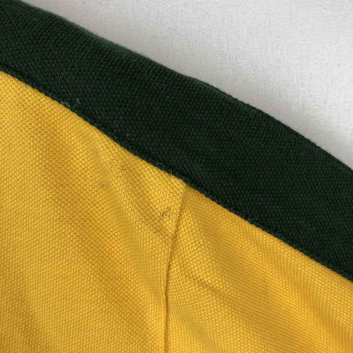 Ralph Lauren POLO by Ralph Lauren CUSTOM FIT Big Pony Short-Sleeve Rugby Shirt, Men's Size M (approx.) cotton yellow type Vintage Second Hand