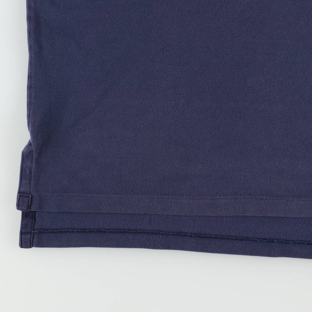 Ralph Lauren POLO by Ralph Lauren Big Pony Short Sleeve Rugby Shirt, Men's Size L cotton navy blue type Vintage Second Hand
