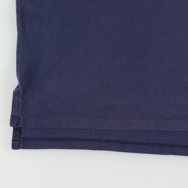 Ralph Lauren POLO by Ralph Lauren Big Pony Short Sleeve Rugby Shirt, Men's Size L cotton navy blue type Vintage Second Hand