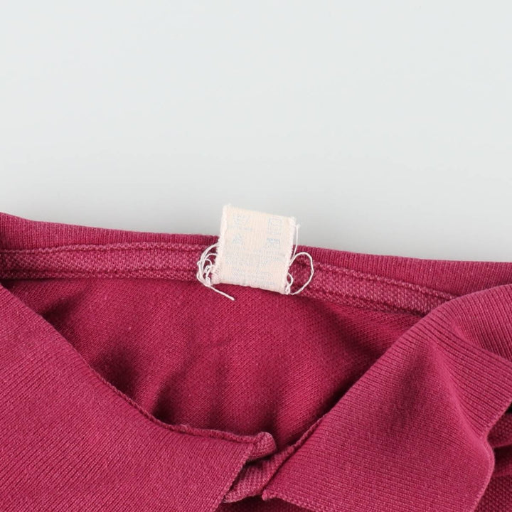 Champion short-sleeved polo shirt, made in the USA, men's size L. cotton Red type red-purple Vintage Second Hand