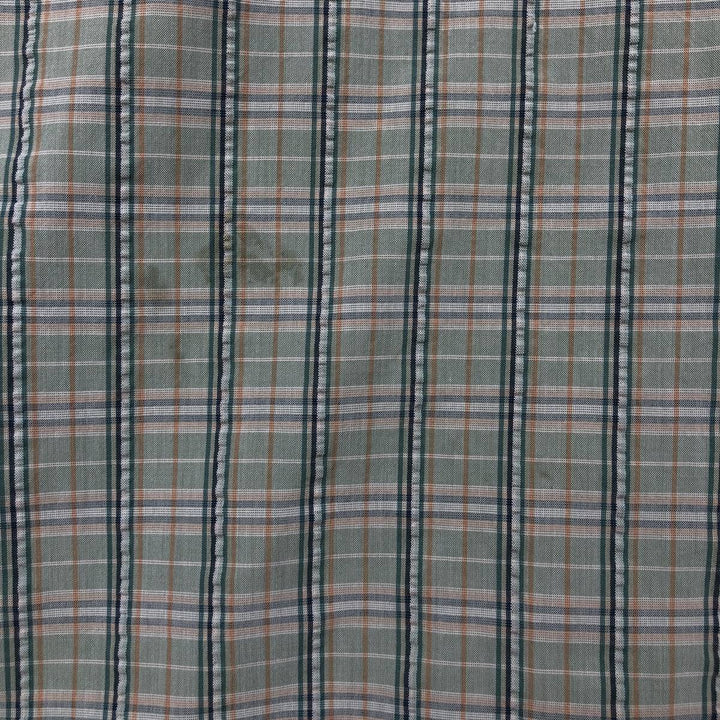 Patagonia 53004SP19 Packerwear Shirt, Check Pattern, Short Sleeve, Polyester Shirt, Boxy Shirt, Men's Size L (approx.) polyester green type Vintage Second Hand