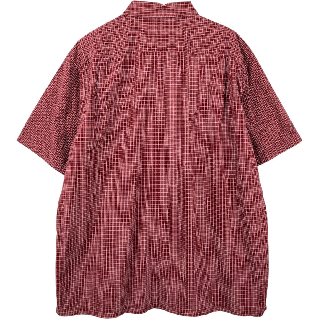 90'S GAP Old Gap Short Sleeve Cotton Check Shirt Box Shirt Men's L Size Vintage cotton red type Vintage Second Hand