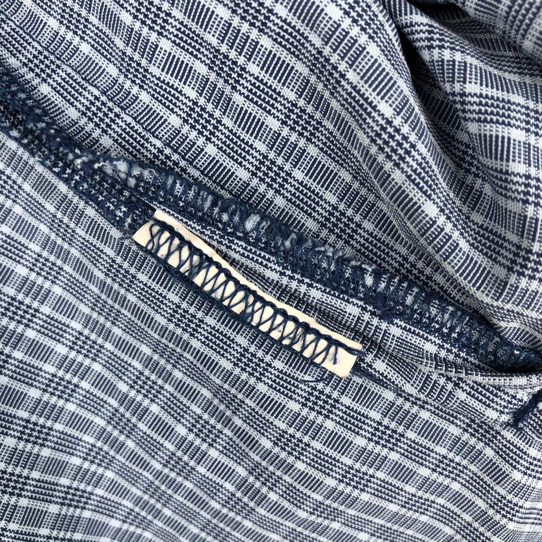 90s-era Nike ACG DRI-FIT short-sleeved check shirt, boxy style, men's size M equivalent, vintage. unclear Blue type light blue Vintage Second Hand