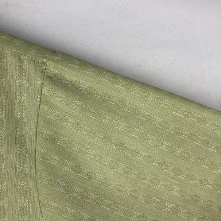 1970'S Town Craft Penny's all-over print short-sleeved poly-cotton shirt, men's size M equivalent, vintage. polyester green type yellow green Vintage Second Hand