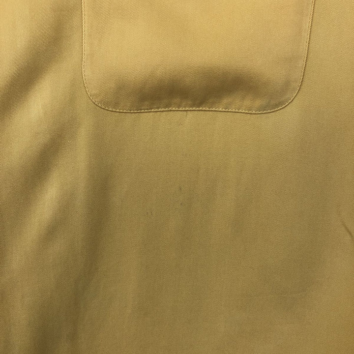 Tommy Bahama short sleeve open collar silk shirt, box shirt, men's XL size silk yellow type Vintage Second Hand