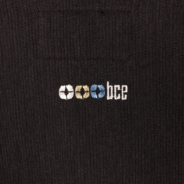 90'S BC ETHIC Short-Sleeve Open-Collar Rayon/Poly Shirt, Boxy Shirt, Made in USA, Men's XL Equivalent, Vintage Rayon brown type Vintage Second Hand