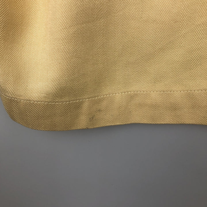 Tommy Bahama short sleeve open collar silk shirt, box shirt, men's XL size silk yellow type Vintage Second Hand