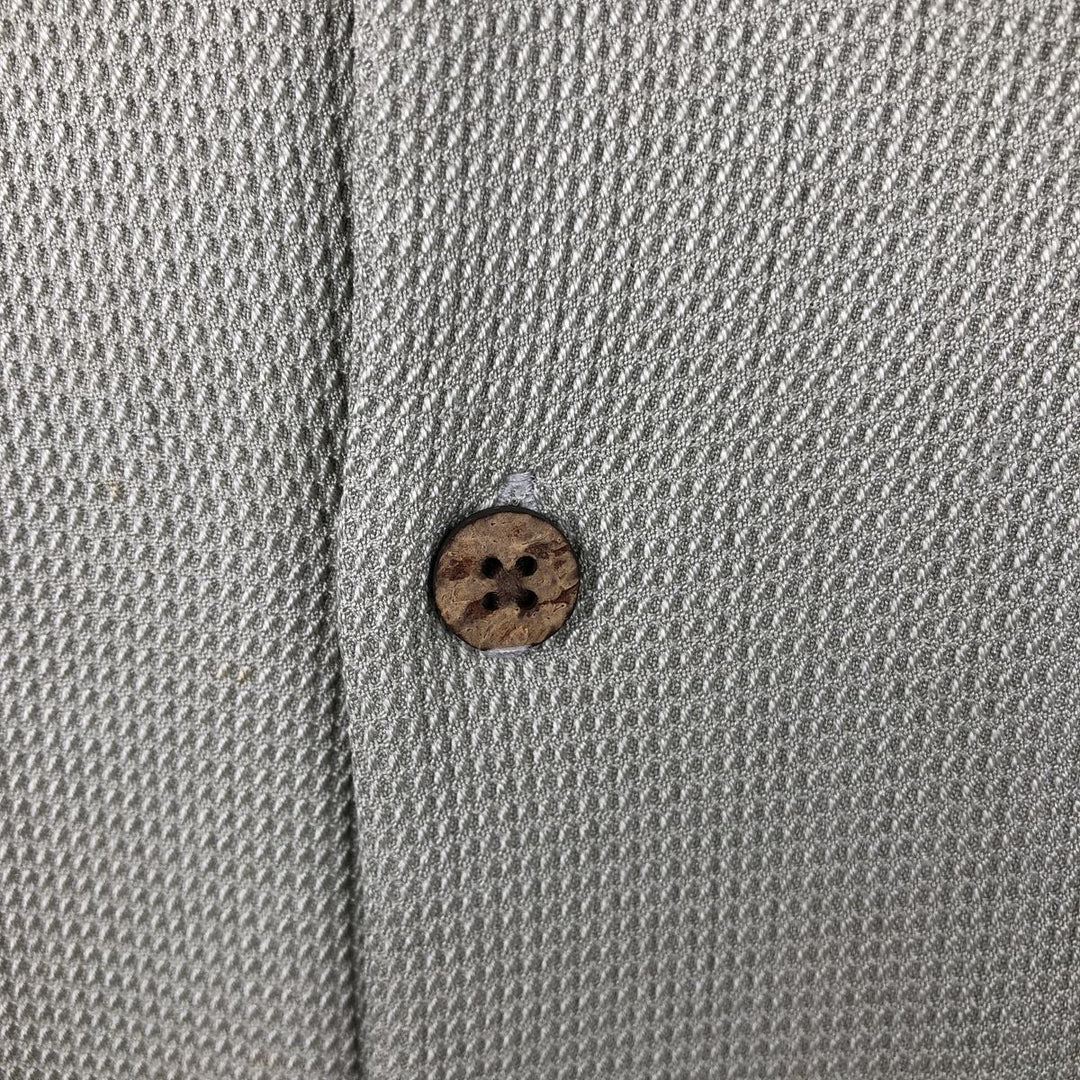 Tommy Bahama Kapalua Short-Sleeve Open-Collar Silk Shirt, Boxy Fit, Men's Size XL silk Khaki type sage green Vintage Second Hand