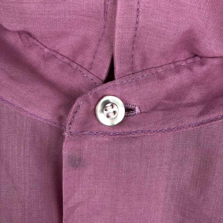 70'S Arrow Short-Sleeve Polyester Shirt, Men's Size L (Equivalent), Vintage polyester pink type Vintage Second Hand
