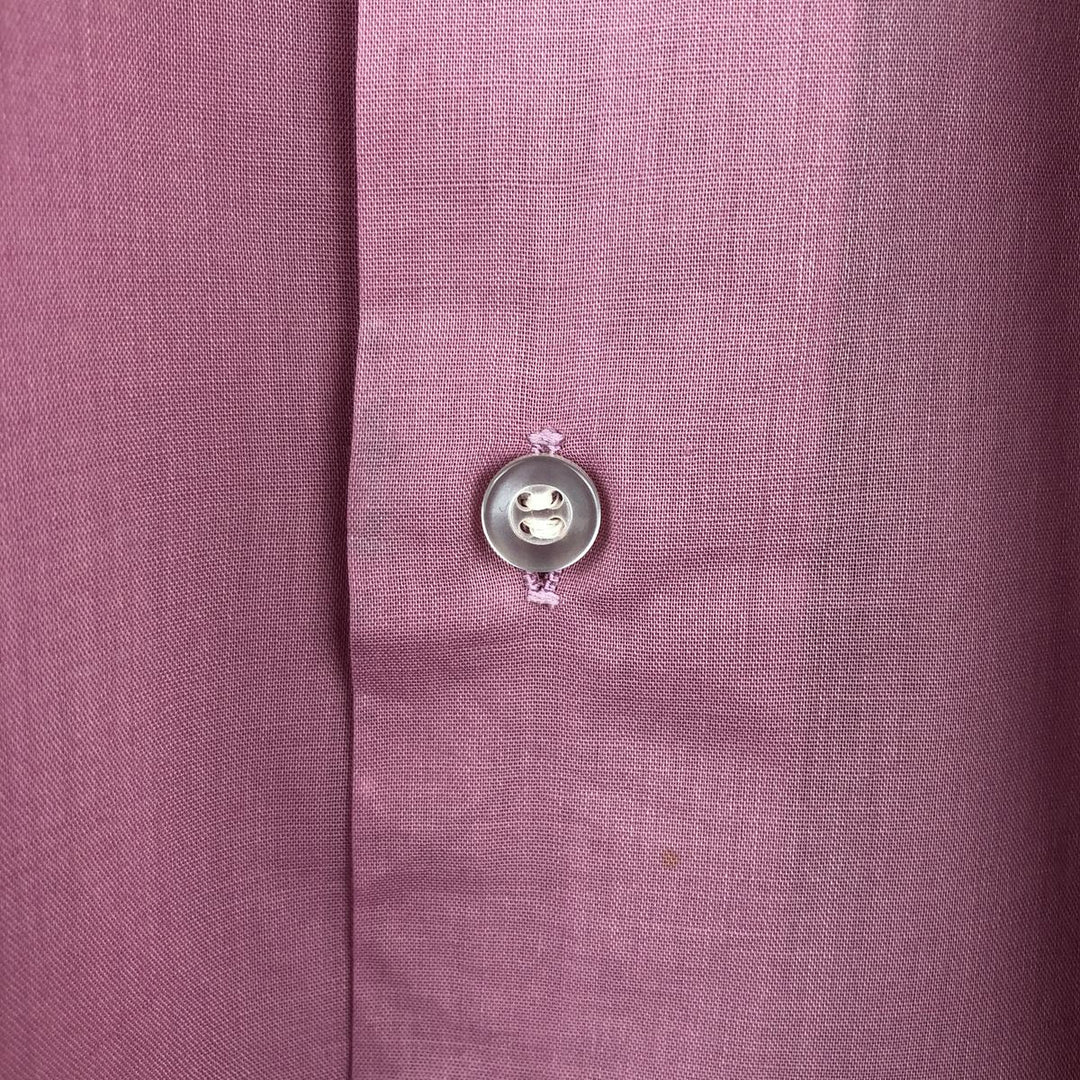 70'S Arrow Short-Sleeve Polyester Shirt, Men's Size L (Equivalent), Vintage polyester pink type Vintage Second Hand