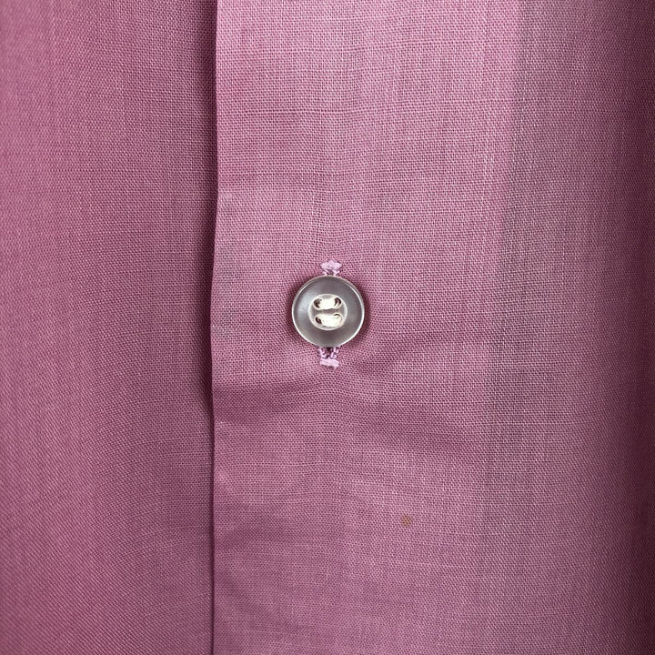 70'S Arrow Short-Sleeve Polyester Shirt, Men's Size L (Equivalent), Vintage polyester pink type Vintage Second Hand
