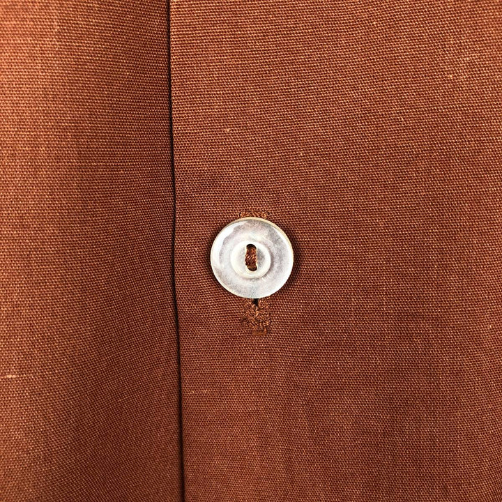 ~90'S Fashion Seal Shane Short-Sleeve Box Shirt, Men's Size L (Equivalent), Vintage unclear brown type Vintage Second Hand