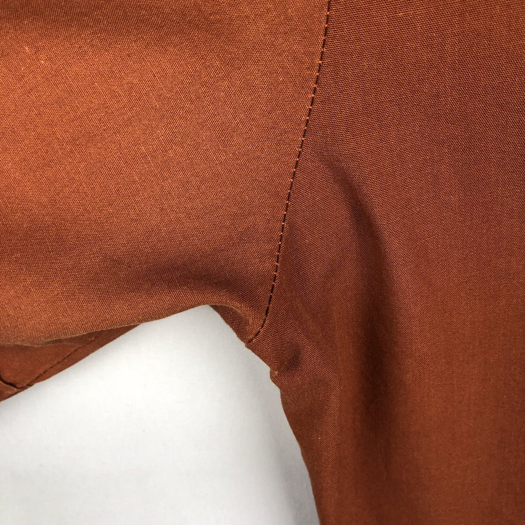 ~90'S Fashion Seal Shane Short-Sleeve Box Shirt, Men's Size L (Equivalent), Vintage unclear brown type Vintage Second Hand