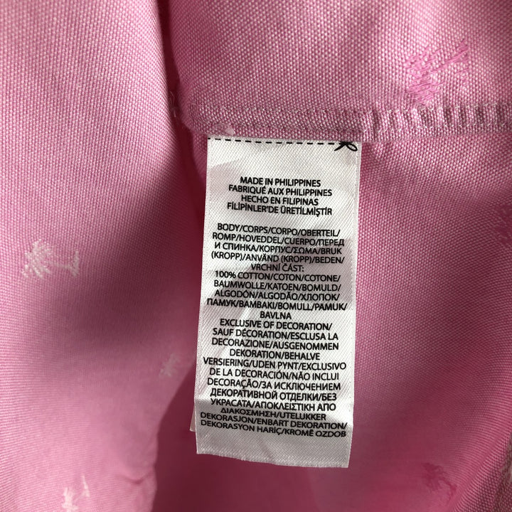 Ralph Lauren CLASSIC FIT Classic Fit all-over print short-sleeved button-down shirt, men's size L (approx.) cotton pink type Vintage Second Hand