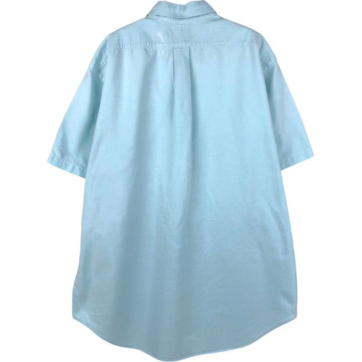 Ralph Lauren Classic Fit Short Sleeve Button Down Shirt Men's XL cotton Mint green Vintage Second Hand