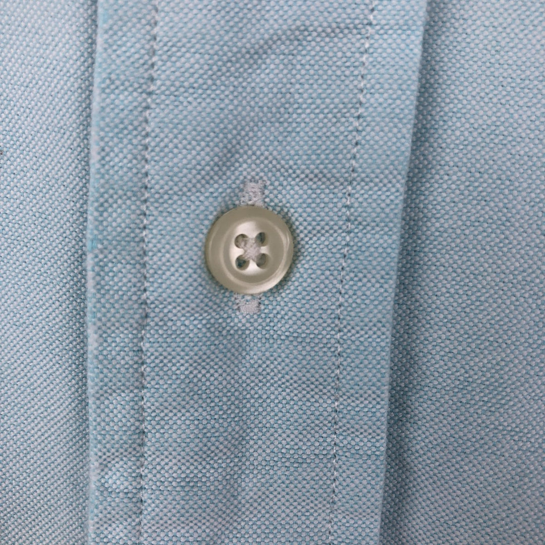 Ralph Lauren Classic Fit Short Sleeve Button Down Shirt Men's XL cotton Mint green Vintage Second Hand