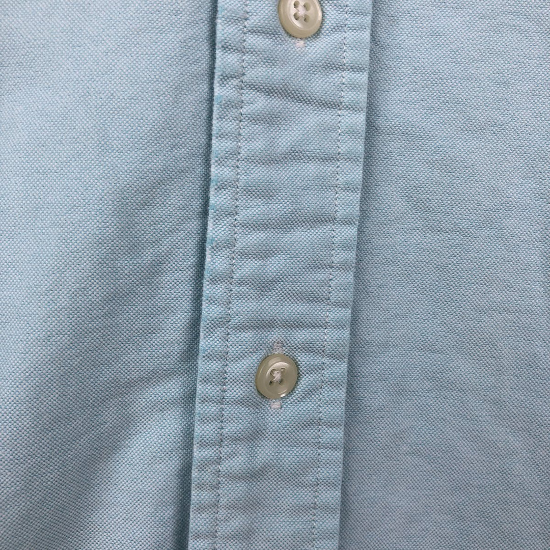 Ralph Lauren Classic Fit Short Sleeve Button Down Shirt Men's XL cotton Mint green Vintage Second Hand