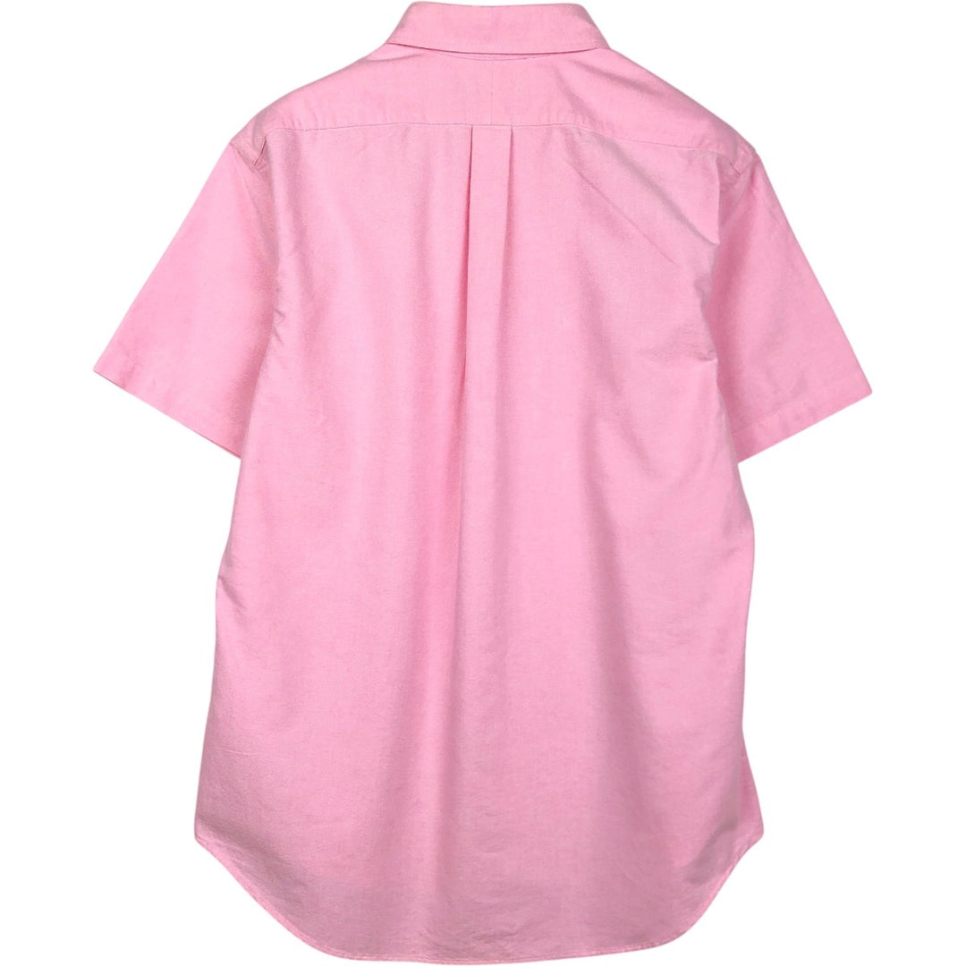 Ralph Lauren Slim Fit Short-Sleeve Button-Down Shirt, Men's Size L (approx.) cotton pink type Vintage Second Hand