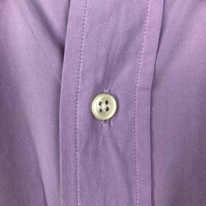 Ralph Lauren Classic Fit Short Sleeve Button Down Shirt Men's XXL combed cotton purple type Vintage Second Hand