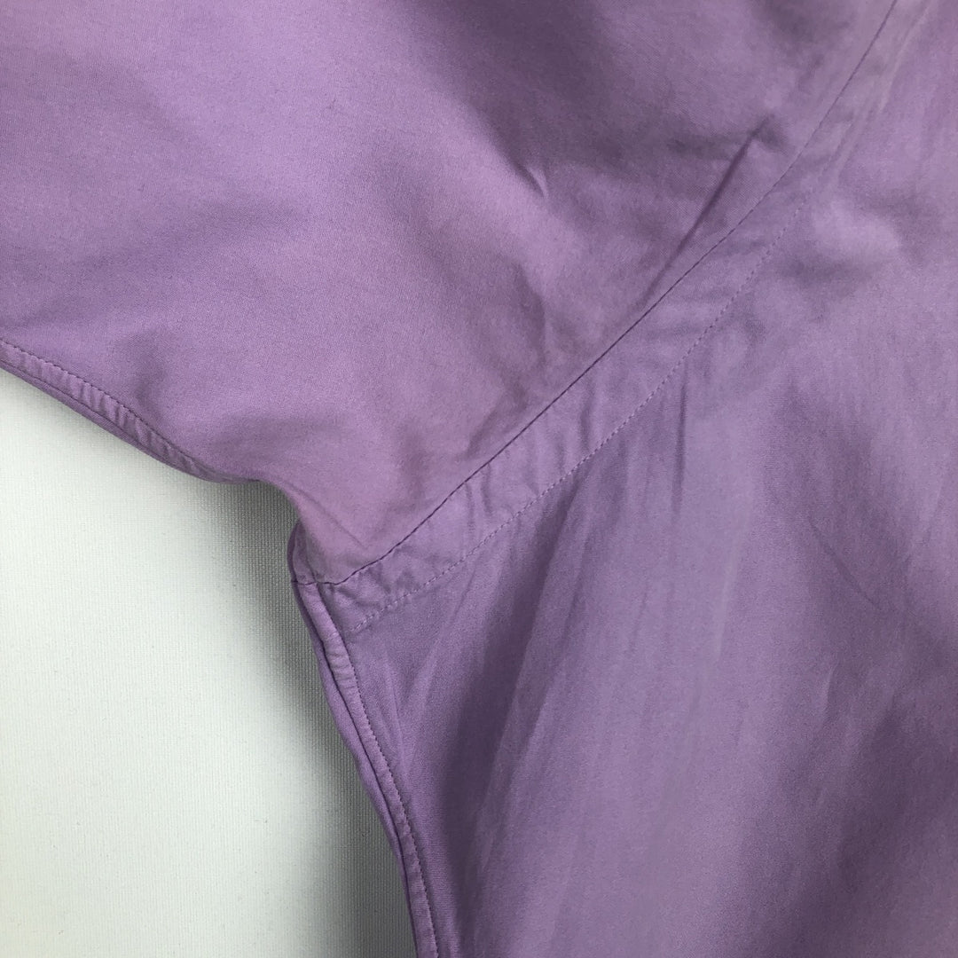 Ralph Lauren Classic Fit Short Sleeve Button Down Shirt Men's XXL combed cotton purple type Vintage Second Hand