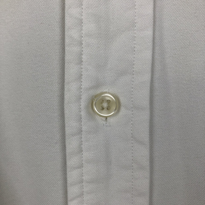 Ralph Lauren Classic Fit Short-Sleeve Button-Down Shirt, Men's Size L (approx.) cotton white type Vintage Second Hand