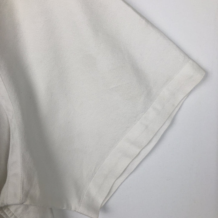 Ralph Lauren Classic Fit Short-Sleeve Button-Down Shirt, Men's Size L (approx.) cotton white type Vintage Second Hand
