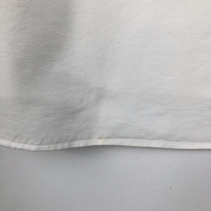 Ralph Lauren Classic Fit Short-Sleeve Button-Down Shirt, Men's Size L (approx.) cotton white type Vintage Second Hand